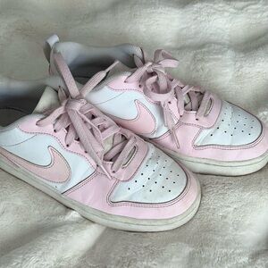 Nike Kids Pink and White Sneakers